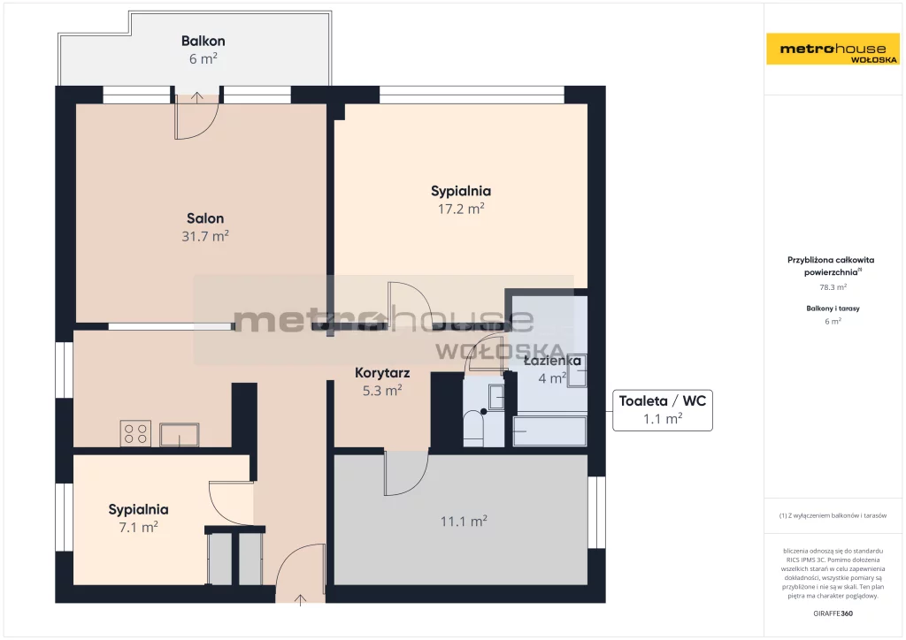 4 pokoje, apartament 77,80 m², piętro 2, oferta nr , SMBINO467, Warszawa, Praga Południe, Praga Południe, Meissnera