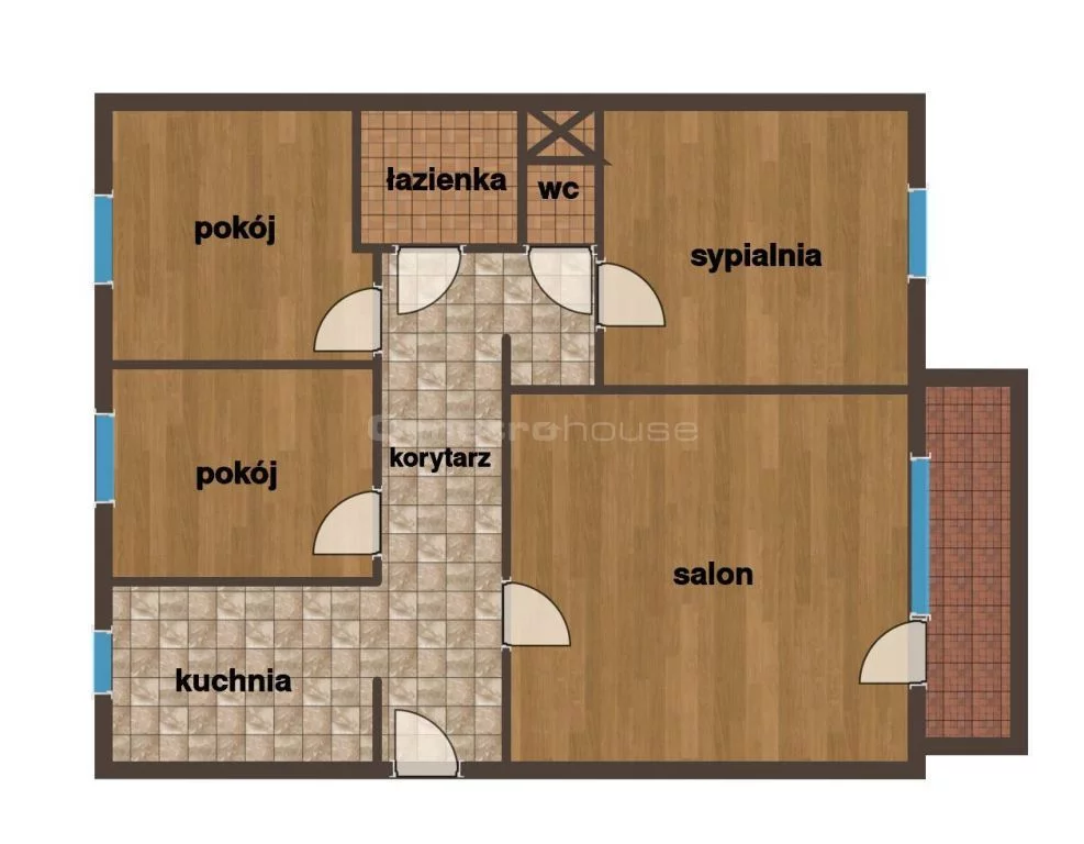 4 pokoje, mieszkanie 72,20 m², piętro 4, oferta nr , SMZUMA963, Olsztyn, Mroza