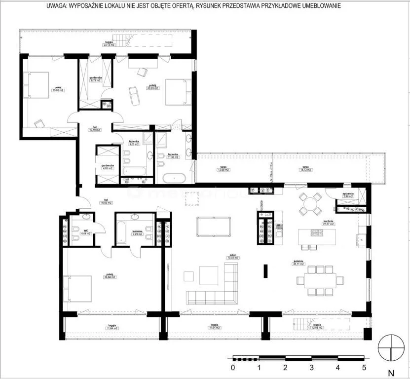 4 pokoje, apartament 303,00 m², piętro 8, oferta nr , NIJE165, Warszawa, Mokotów, Mokotów, Naruszewicza