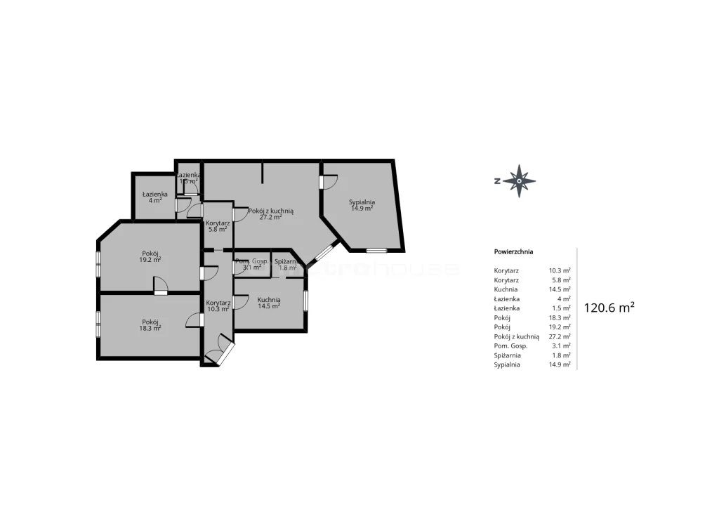 4 pokoje, mieszkanie 120,65 m², piętro 3, oferta nr , SMZOKA647, Łódź, Śródmieście, Śródmieście, Narutowicza