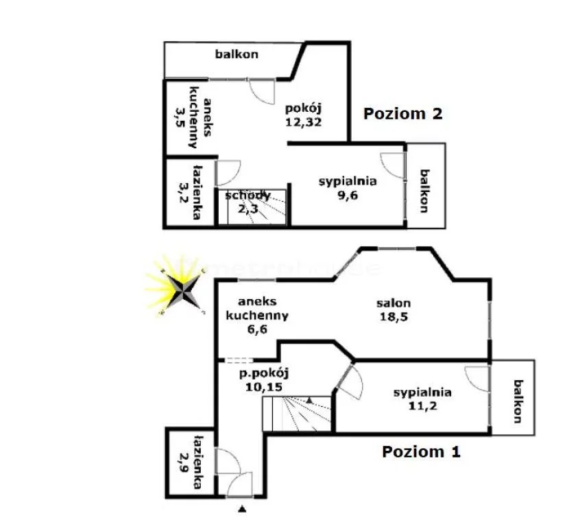4 pokoje, mieszkanie 80,27 m², piętro 2, oferta nr , BAXO920, Szklarska Poręba, Osiedle Podgórze