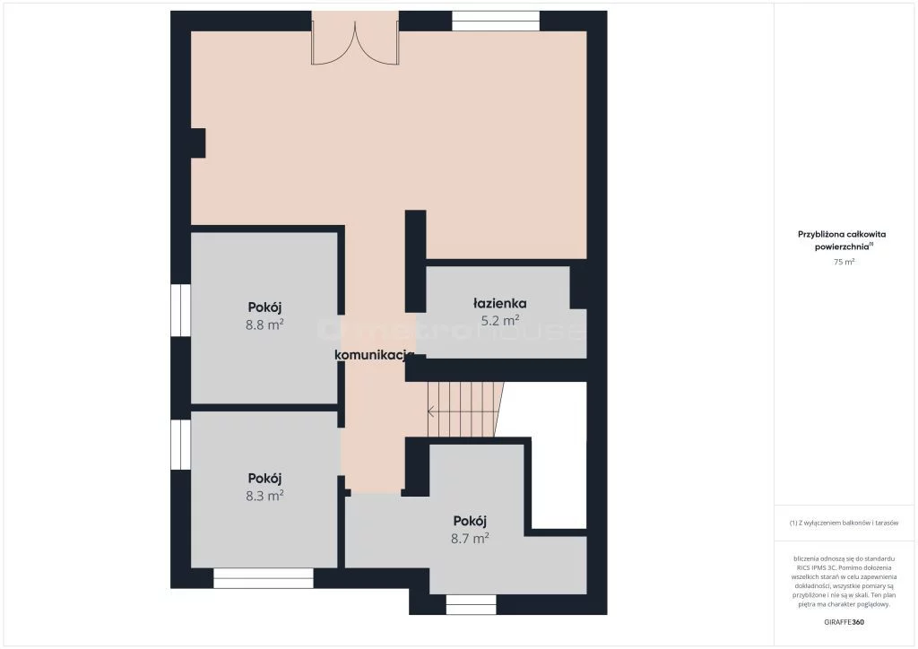4 pokoje, mieszkanie 75,21 m², piętro 1, oferta nr , SMTISA306, Piekary Śląskie
