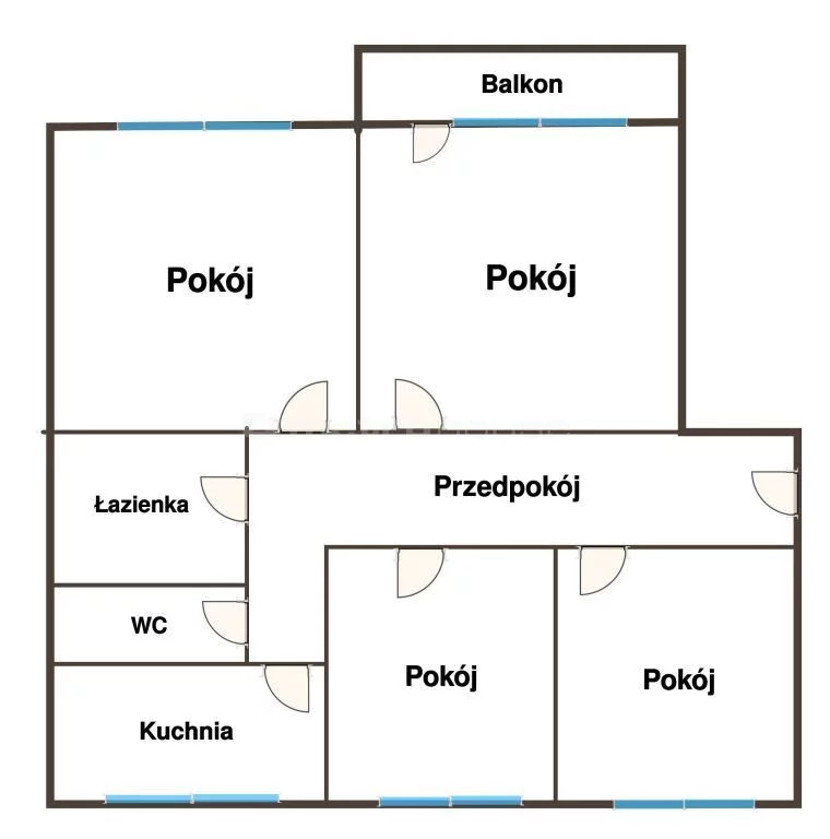 4 pokoje, mieszkanie 77,73 m², piętro 4, oferta nr , SMHILA351, Łódź, Bałuty, Bałuty, Urzędnicza