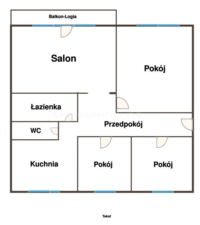 4 pokoje, mieszkanie 67,23 m², piętro 4, oferta nr , SMCILE387, Łódź, Polesie, Polesie, Wyszyńskiego