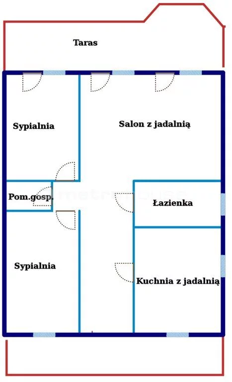 4 pokoje, mieszkanie 110,30 m², piętro 1, oferta nr , PATY193, Łódź, Bałuty, Bałuty, Flandryjska
