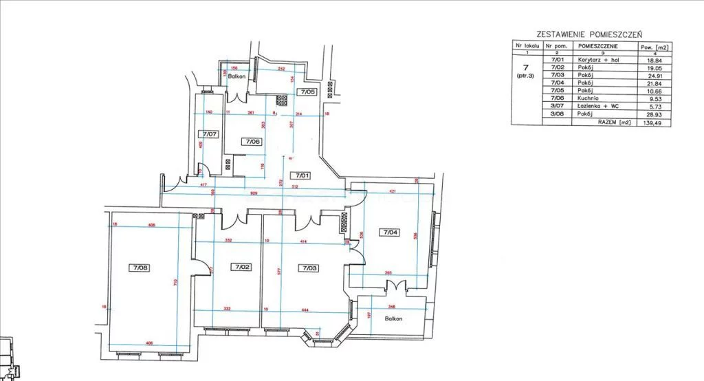 5 pokoi, mieszkanie 139,49 m², piętro 3, oferta nr , KABY715, Poznań, Wilda, Wilda