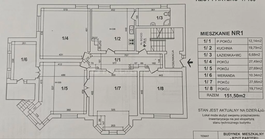 6 pokoi, mieszkanie 199,52 m², parter, oferta nr , SMTINO556, Ustka, Żeromskiego