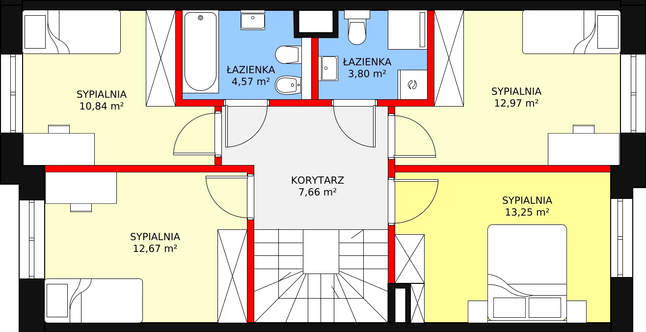 5 pokoi, mieszkanie 113,22 m², parter, oferta nr C25B, Osiedle CONTIGO, Wrocław, Psie Pole-Zawidawie, Zakrzów, ul. Siedzikówny