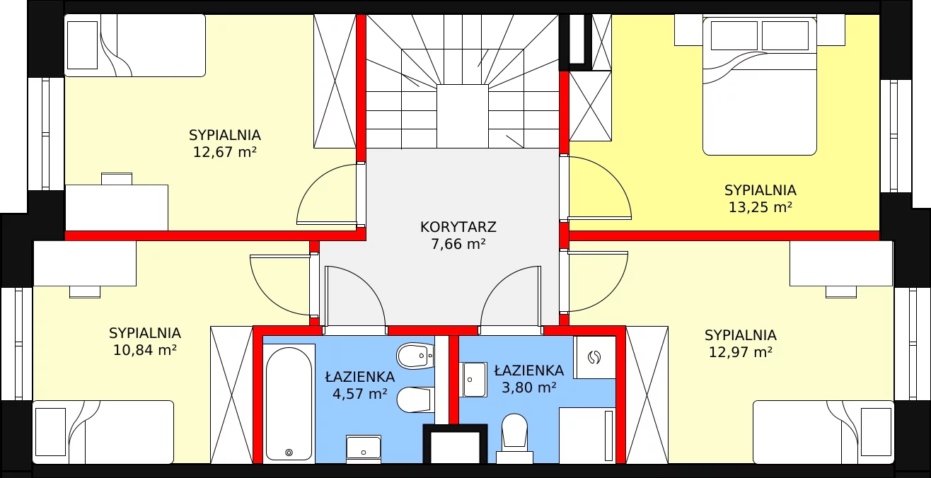 5 pokoi, mieszkanie 113,55 m², parter, oferta nr C26A, Osiedle CONTIGO, Wrocław, Psie Pole-Zawidawie, Zakrzów, ul. Siedzikówny