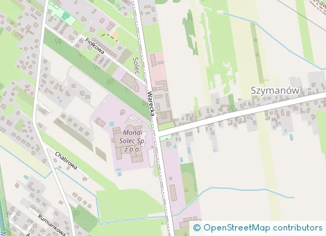 Lokalizacja inwestycji Szymanów Dom i Natura - lokale usługowe