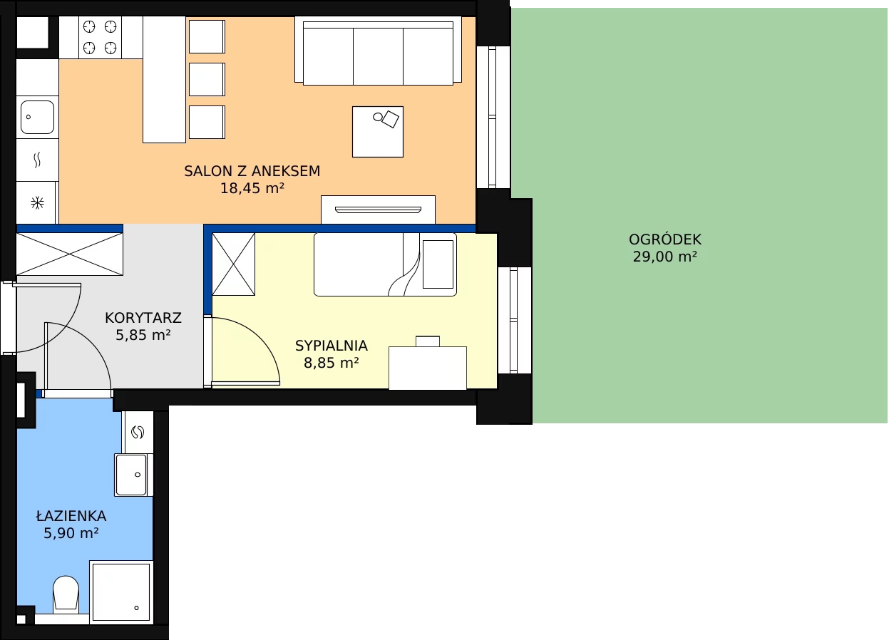 Zalety mieszkania 33.37 m², 2_8