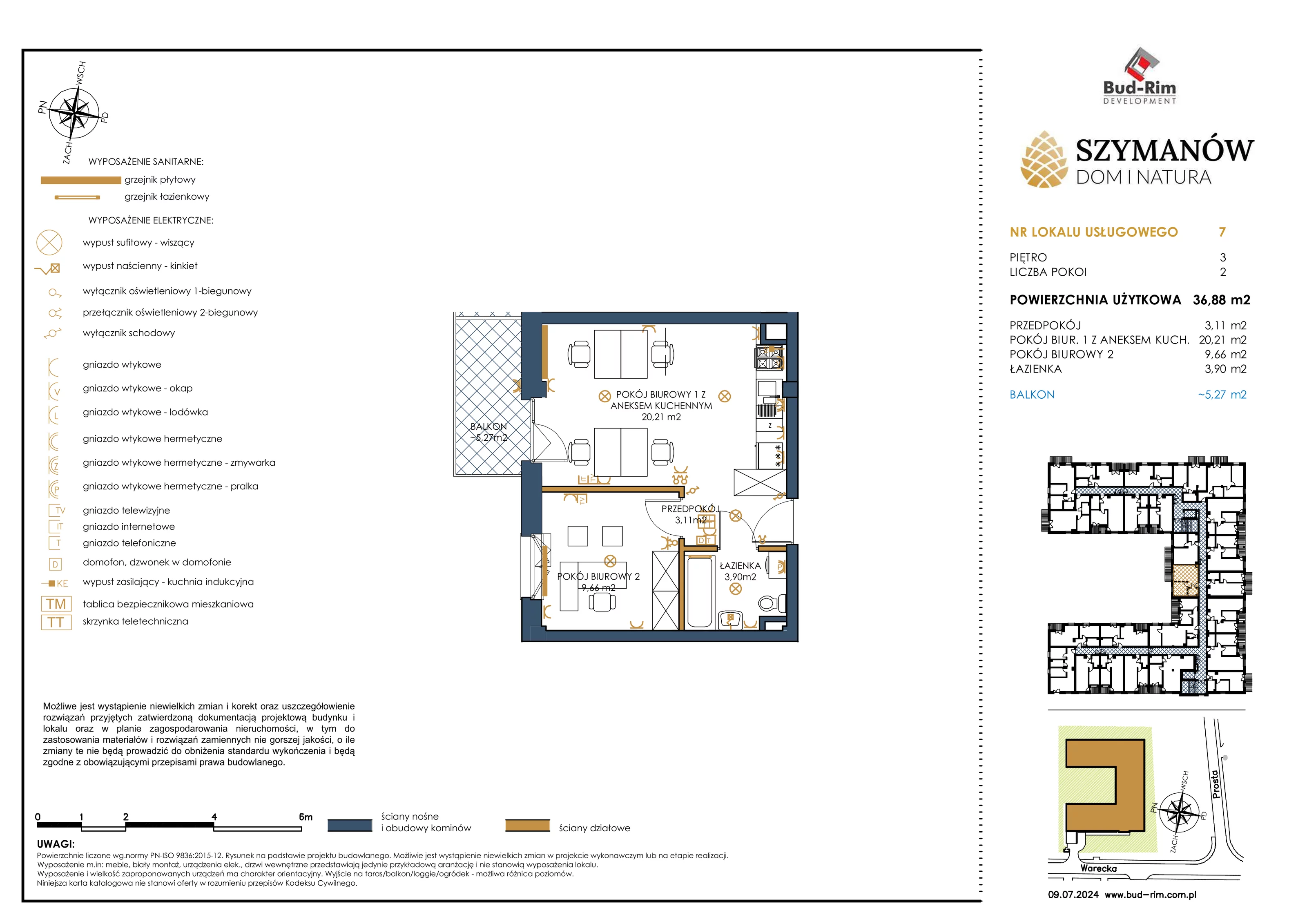 Lokal użytkowy 36,88 m², oferta nr U-7, Szymanów Dom i Natura - lokale usługowe, Szymanów, Szymanów 7