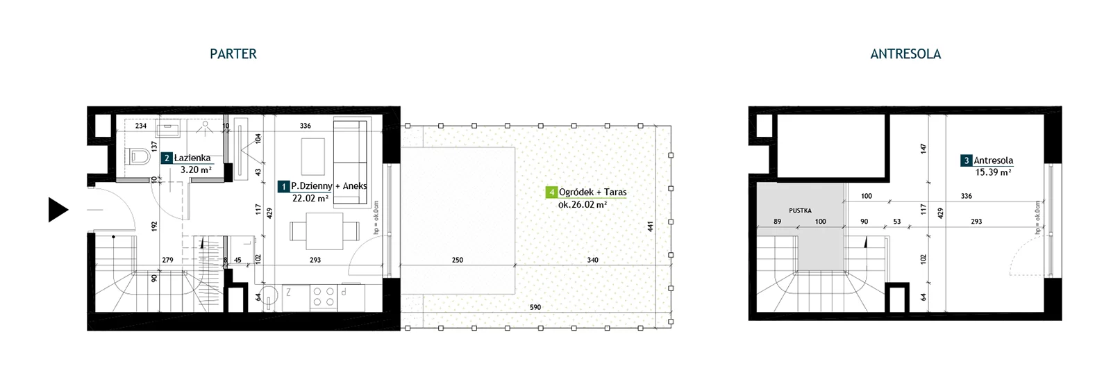 1 pokój, mieszkanie 40,61 m², parter, oferta nr AA0001, Viva Cité etap II, Warszawa, Bemowo, Chrzanów, ul. Podgrodzie