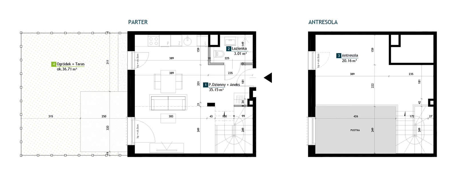 1 pokój, mieszkanie 58,32 m², parter, oferta nr AC0005, Viva Cité etap II, Warszawa, Bemowo, Chrzanów, ul. Podgrodzie