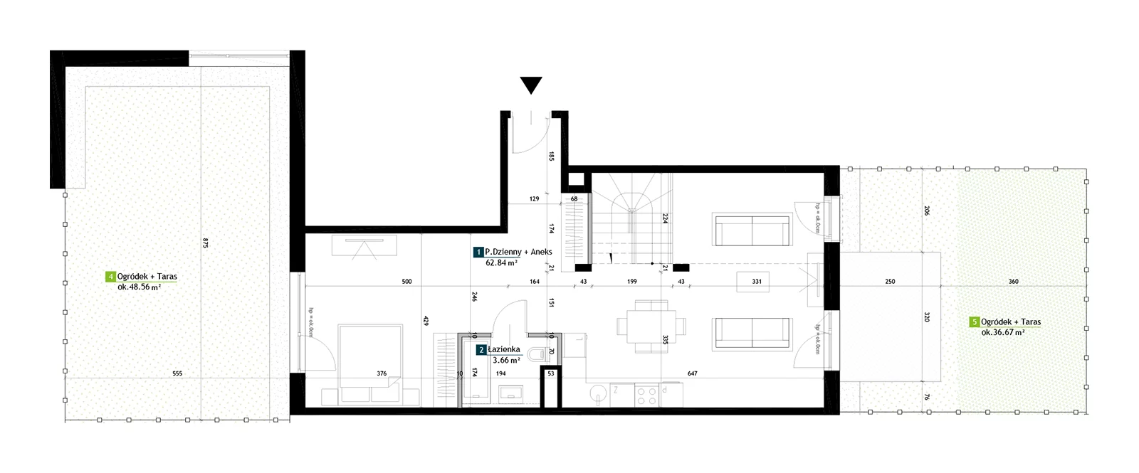 1 pokój, mieszkanie 116,91 m², parter, oferta nr AC0008, Viva Cité etap II, Warszawa, Bemowo, Chrzanów, ul. Podgrodzie