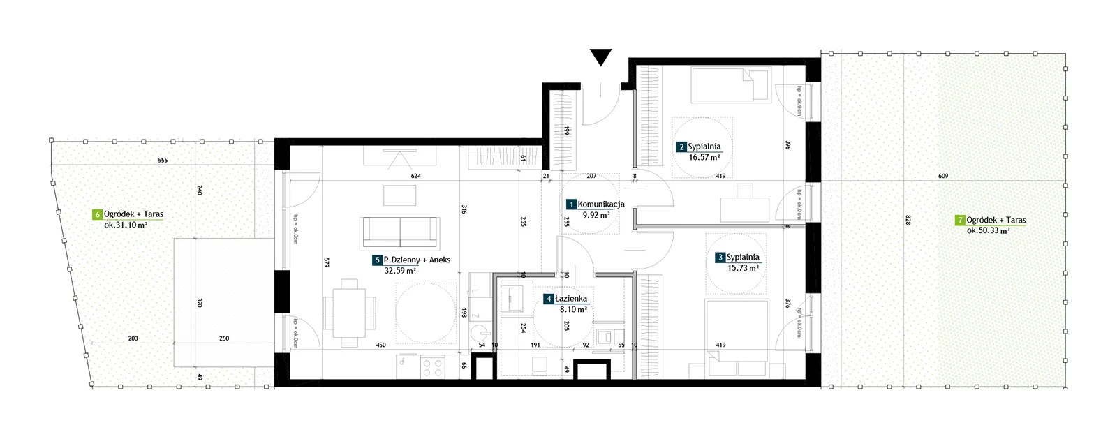 3 pokoje, mieszkanie 82,91 m², parter, oferta nr AD0001, Viva Cité etap II, Warszawa, Bemowo, Chrzanów, ul. Podgrodzie