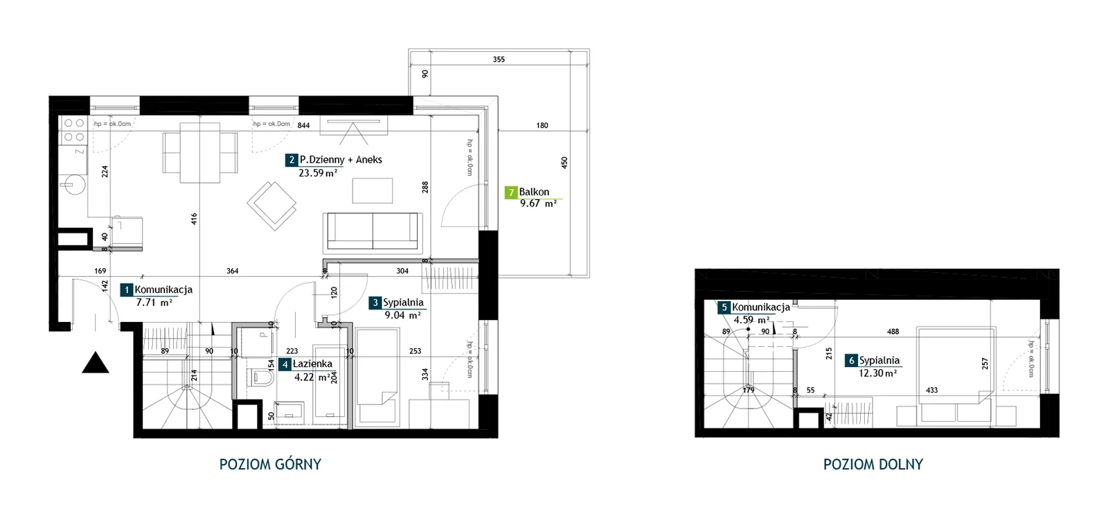 3 pokoje, mieszkanie 61,45 m², piętro 2, oferta nr BA0202, Viva Cité, Warszawa, Bemowo, Chrzanów, ul. Podgrodzie