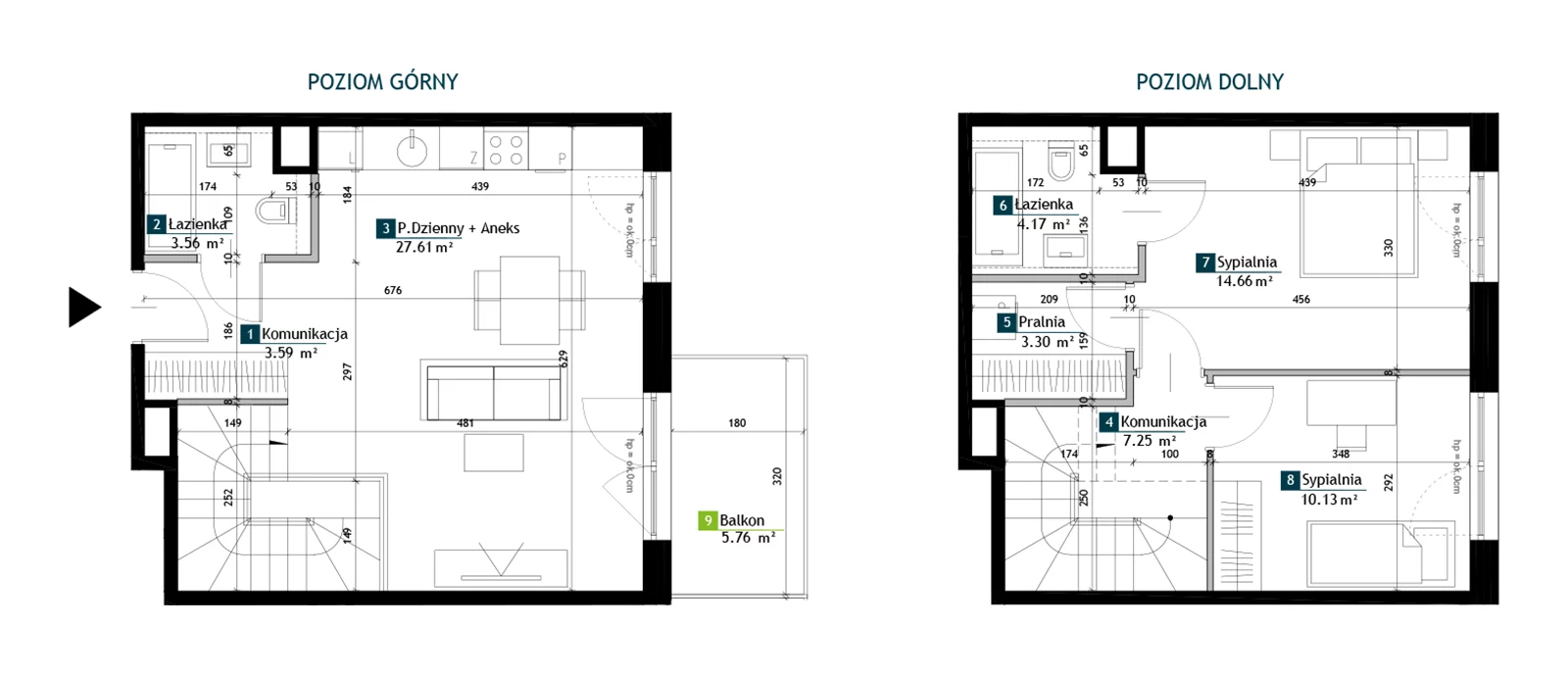 3 pokoje, mieszkanie 74,27 m², piętro 2, oferta nr BA0203, Viva Cité, Warszawa, Bemowo, Chrzanów, ul. Podgrodzie