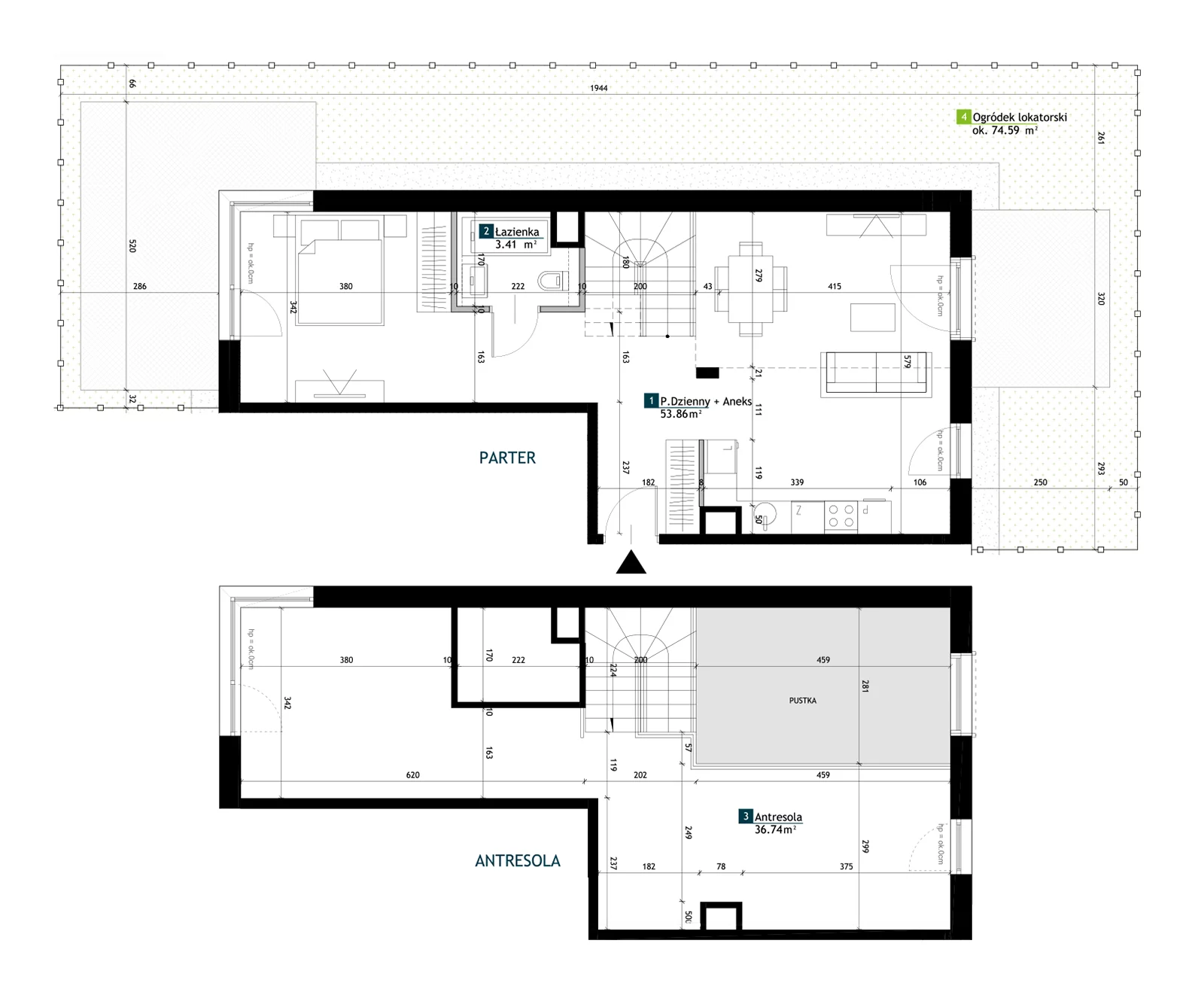 1 pokój, mieszkanie 94,01 m², parter, oferta nr BF0003, Viva Cité, Warszawa, Bemowo, Chrzanów, ul. Podgrodzie