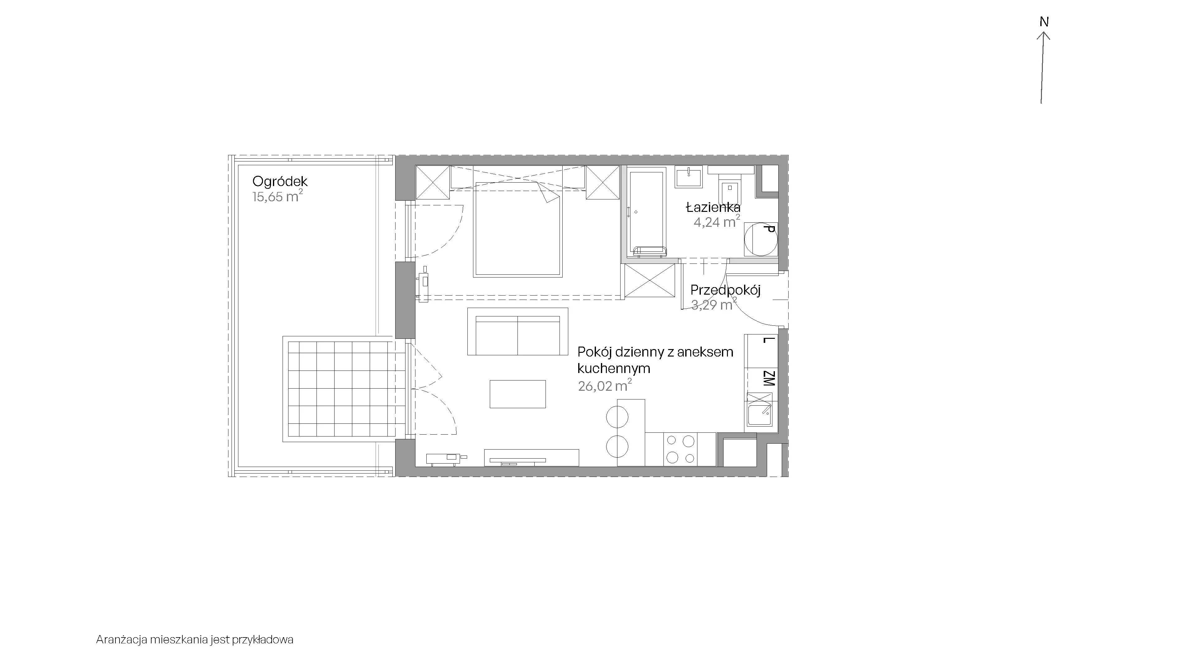 Mieszkanie 33,55 m², parter, oferta nr E.002, Centralna Vita, Kraków, Czyżyny, ul. Romana Ciesielskiego