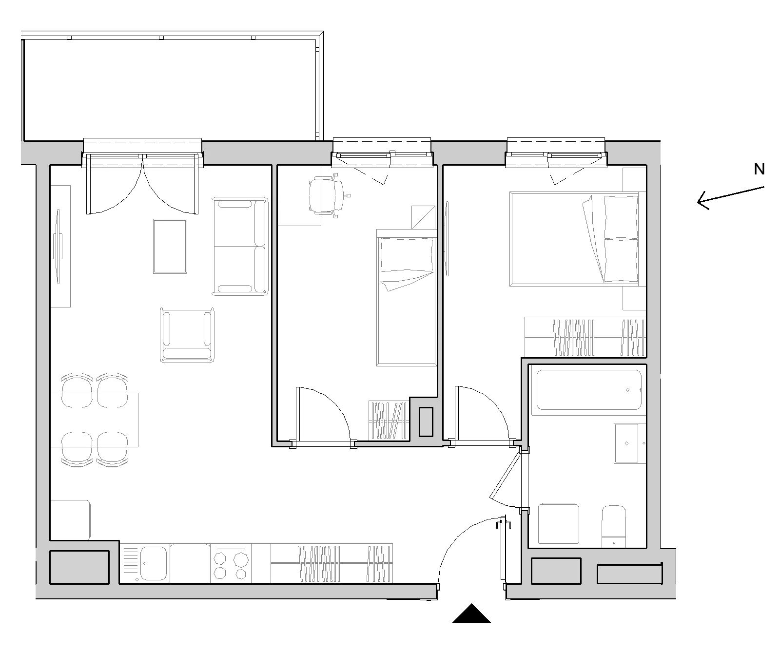 2 pokoje, mieszkanie 43,72 m², piętro 5, oferta nr A/05/059, Unii Lubelskiej Vita, Poznań, Nowe Miasto, Starołęka, ul. Unii Lubelskiej 10