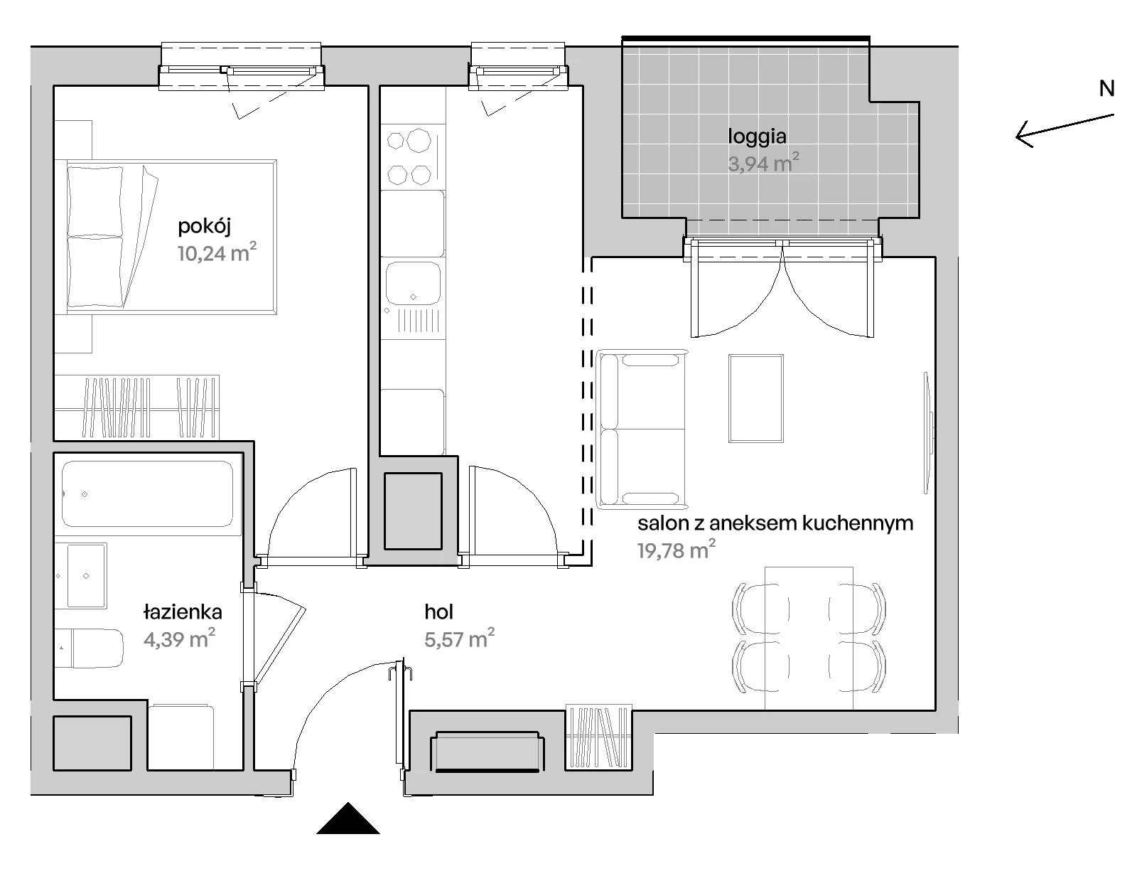 2 pokoje, mieszkanie 39,98 m², piętro 9, oferta nr A/09/112, Unii Lubelskiej Vita, Poznań, Nowe Miasto, Starołęka, ul. Unii Lubelskiej 10