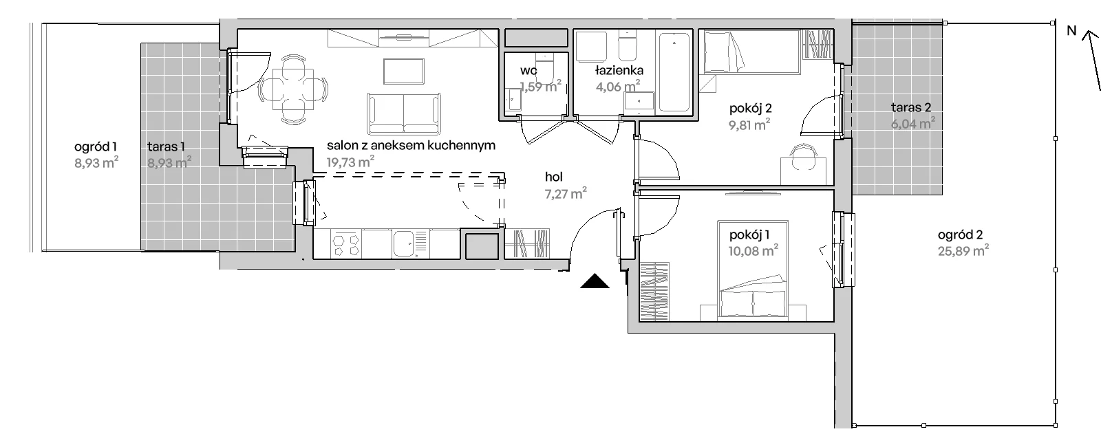 3 pokoje, mieszkanie 52,54 m², parter, oferta nr E/00/258, Unii Lubelskiej Vita, Poznań, Nowe Miasto, Starołęka, ul. Unii Lubelskiej 10