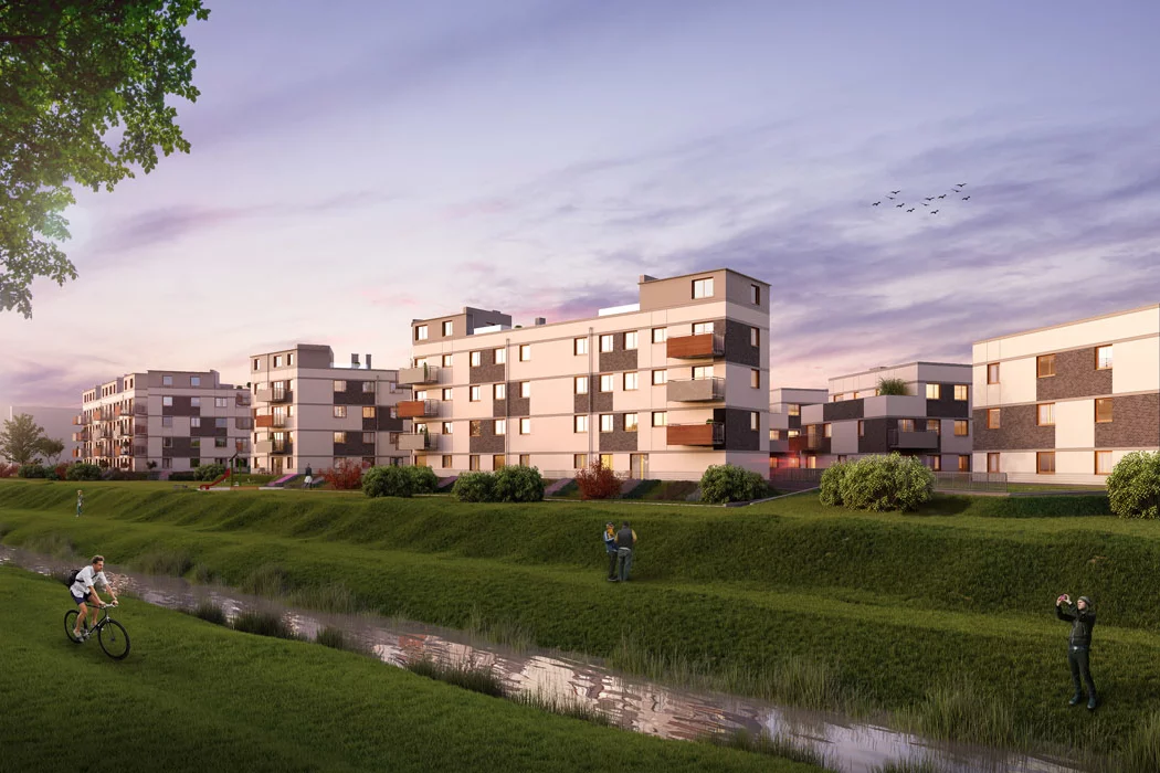 Apartamenty Między Parkami Wrocław Klecina ul. Dożynkowa