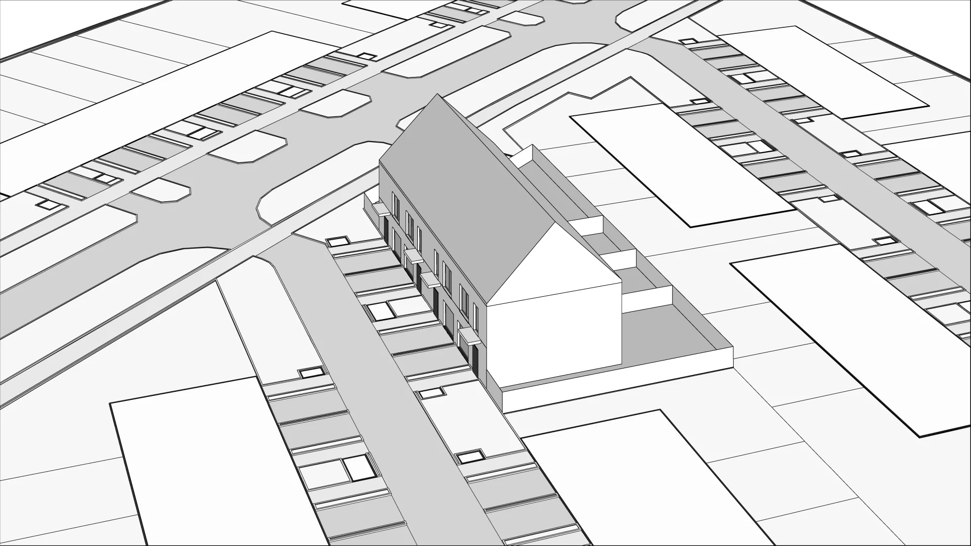 Wirtualna makieta 3D domu 153.76 m², a23L2