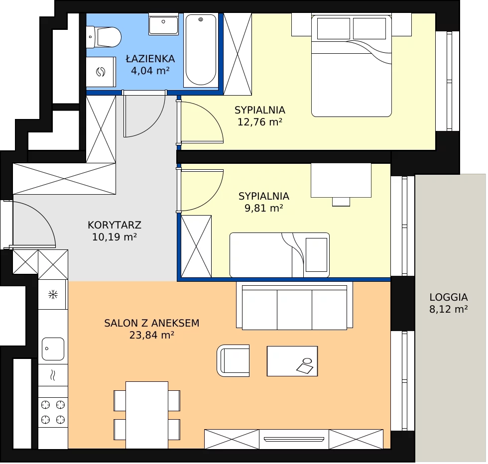 Zalety mieszkania 60.64 m², L1/17/158