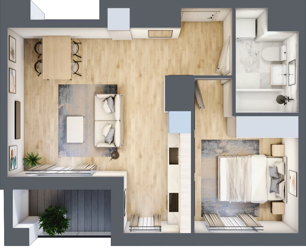 2 pokoje, mieszkanie 39,98 m², piętro 10, oferta nr A/10/123, Unii Lubelskiej Vita, Poznań, Nowe Miasto, Starołęka, ul. Unii Lubelskiej 10