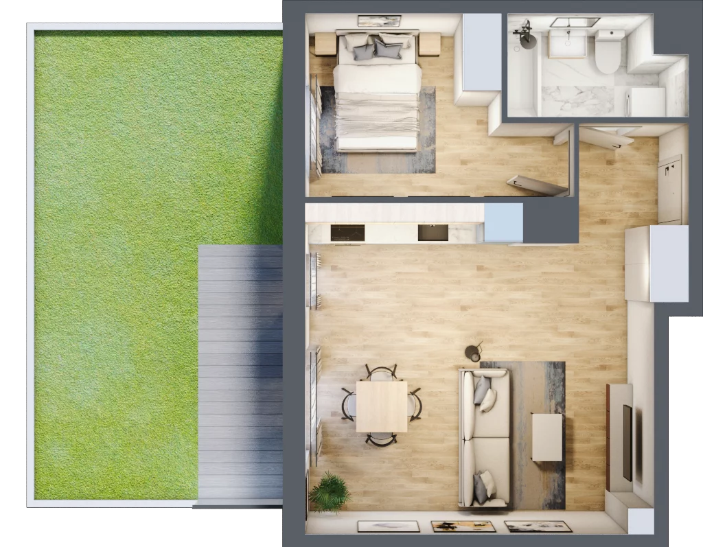 2 pokoje, mieszkanie 44,92 m², parter, oferta nr B/00/150 , Unii Lubelskiej Vita, Poznań, Nowe Miasto, Starołęka, ul. Unii Lubelskiej 10