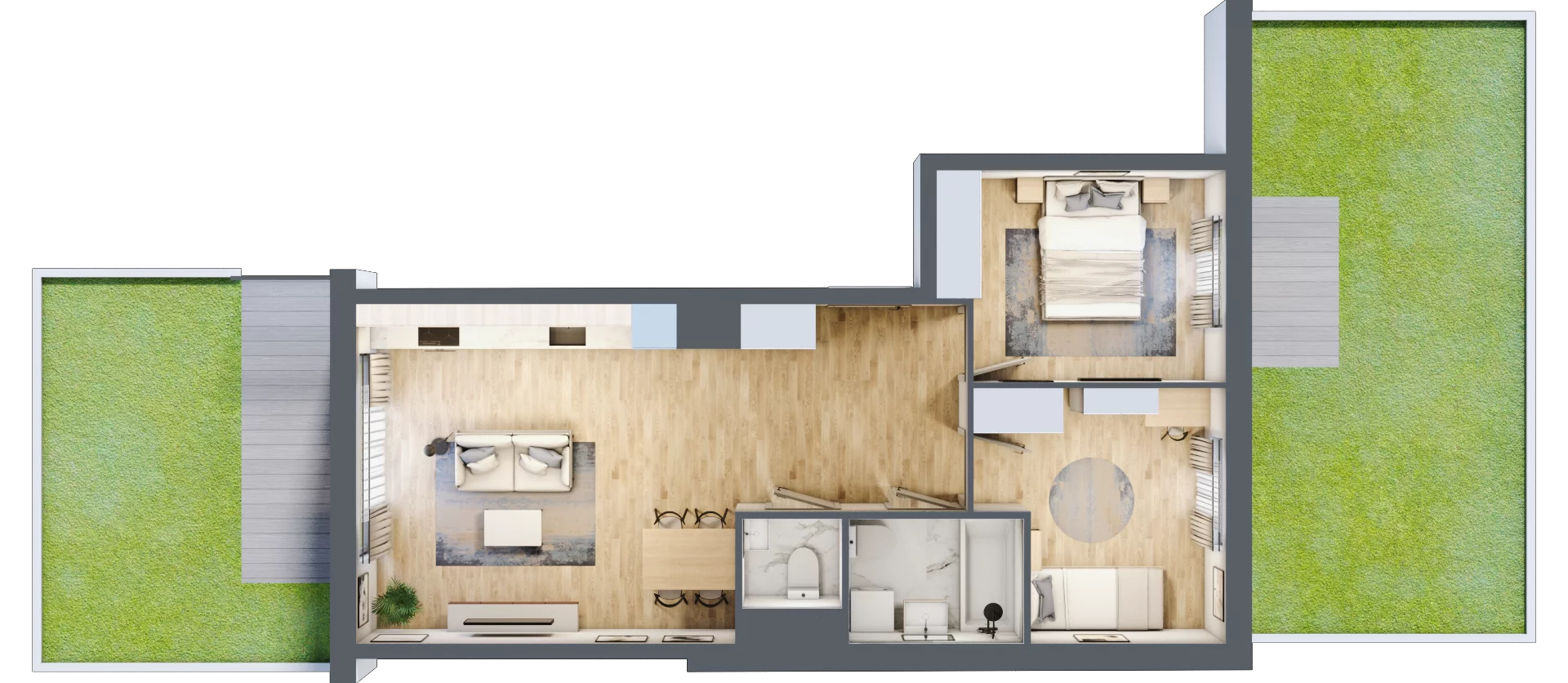 3 pokoje, mieszkanie 57,20 m², parter, oferta nr B/00/149 , Unii Lubelskiej Vita, Poznań, Nowe Miasto, Starołęka, ul. Unii Lubelskiej 10