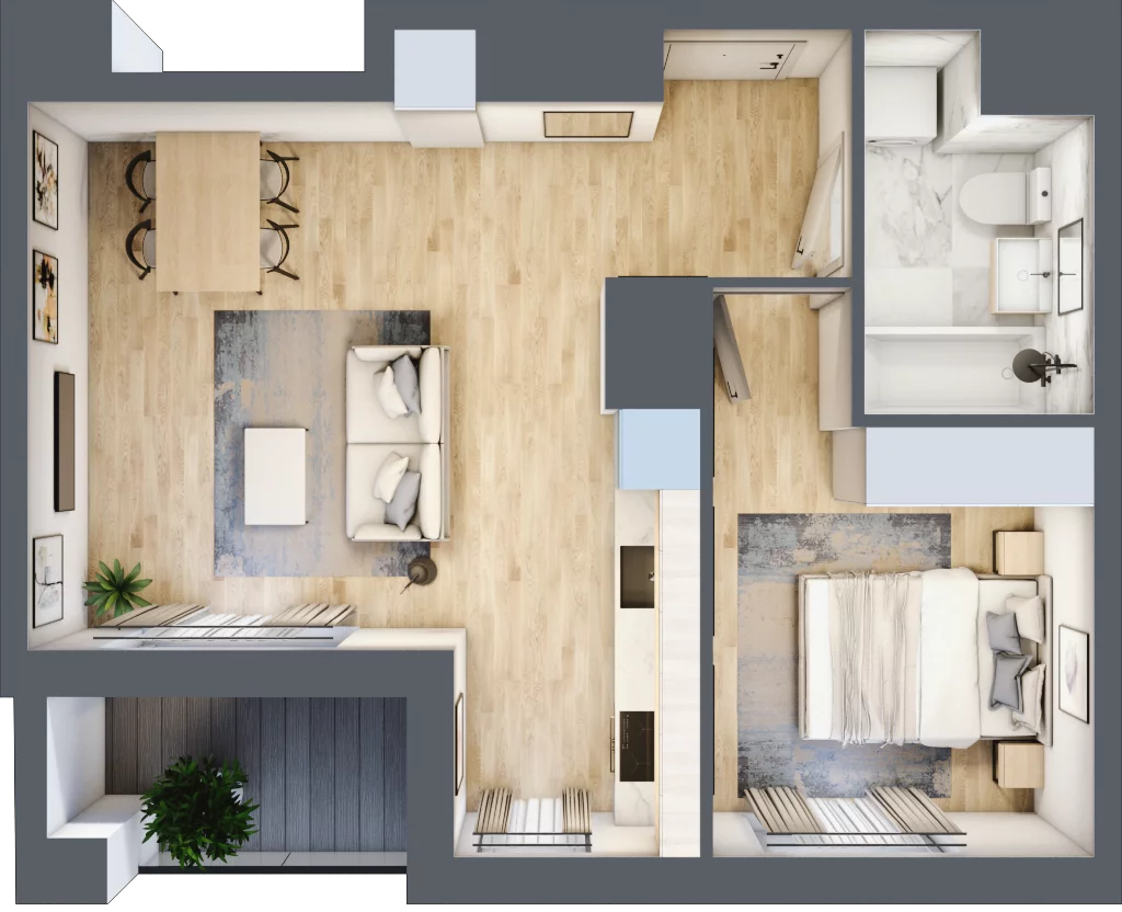 2 pokoje, mieszkanie 39,98 m², piętro 9, oferta nr A/09/112, Unii Lubelskiej Vita, Poznań, Nowe Miasto, Starołęka, ul. Unii Lubelskiej 10
