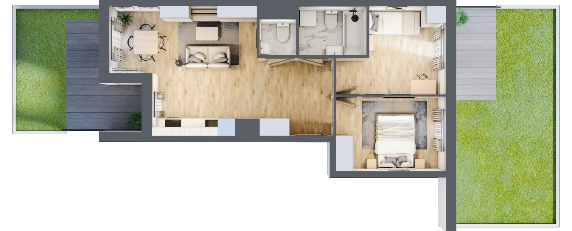 3 pokoje, mieszkanie 52,54 m², parter, oferta nr E/00/258, Unii Lubelskiej Vita, Poznań, Nowe Miasto, Starołęka, ul. Unii Lubelskiej 10
