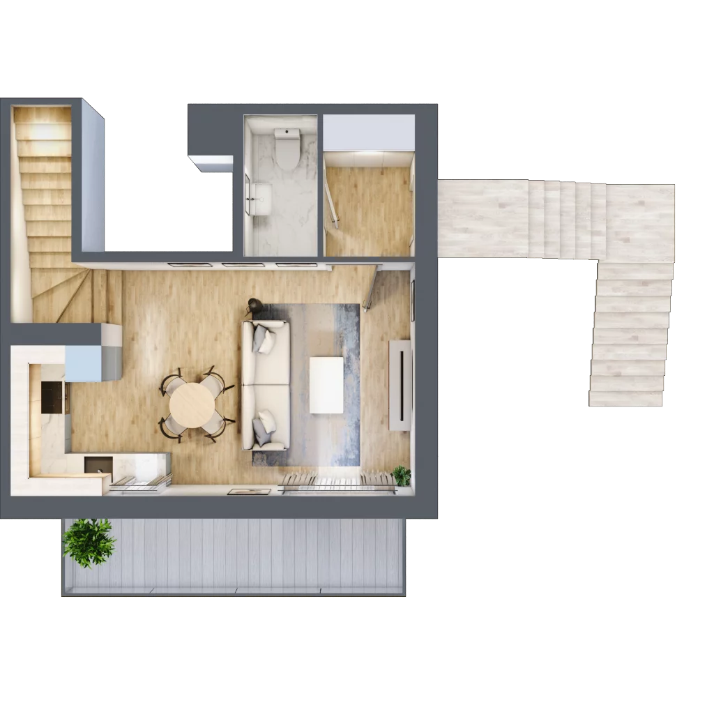 4 pokoje, mieszkanie 92,85 m², piętro 1, oferta nr B13.L2, Rokokowa Vita, Warszawa, Bielany, Huta, Rokokowa 132