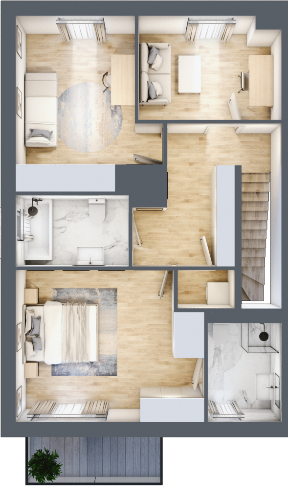 Mieszkanie 93,49 m², piętro 1, oferta nr B03.L2, Rokokowa Vita, Warszawa, Bielany, Huta, Rokokowa 132