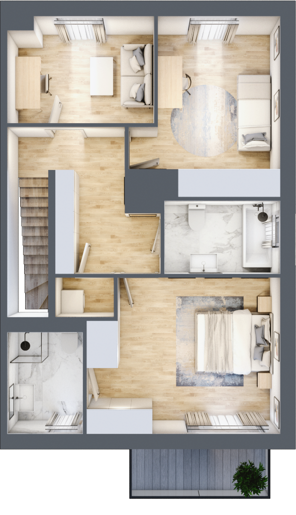 Mieszkanie 93,64 m², piętro 1, oferta nr B04.L2, Rokokowa Vita, Warszawa, Bielany, Huta, Rokokowa 132