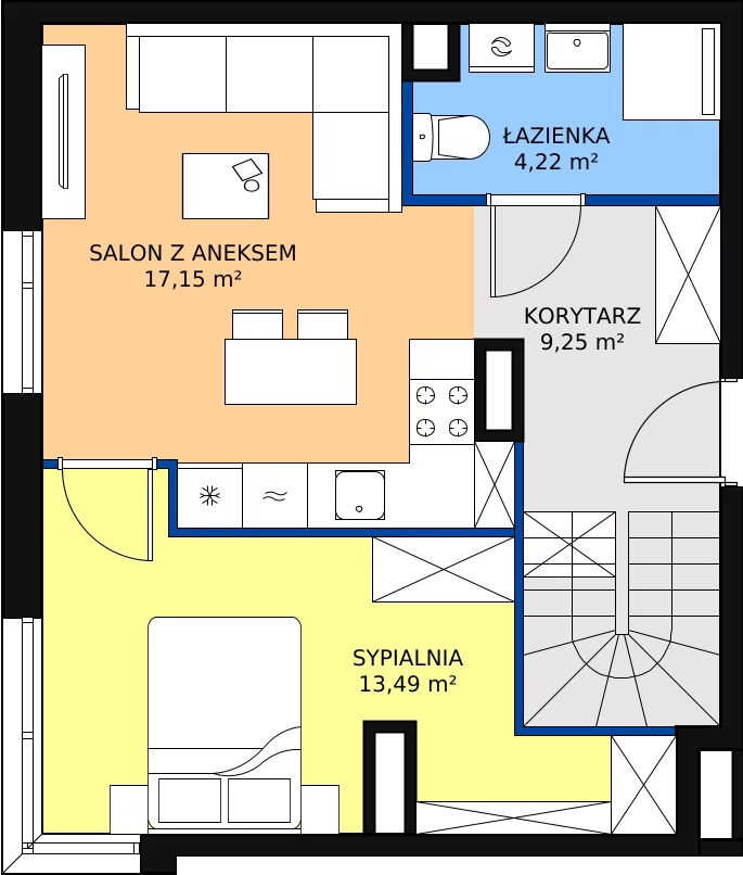 Zalety mieszkania 73.94 m², A34