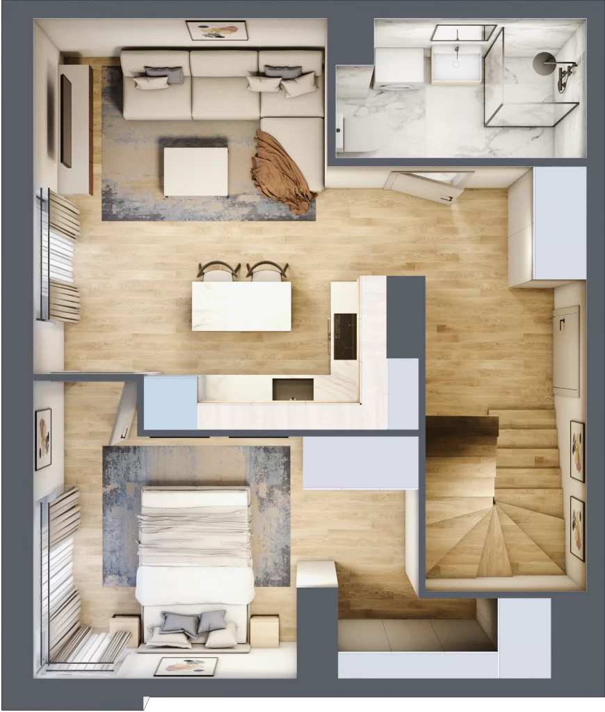3 pokoje, mieszkanie 73,94 m², piętro 3, oferta nr A34, Traugutta Vita, Wrocław, Przedmieście Oławskie, ul. Generała Romualda Traugutta 103