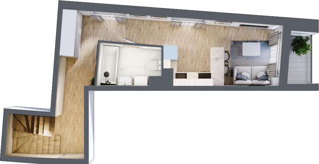 2 pokoje, mieszkanie 57,70 m², piętro 3, oferta nr A41, Traugutta Vita, Wrocław, Przedmieście Oławskie, ul. Generała Romualda Traugutta 103