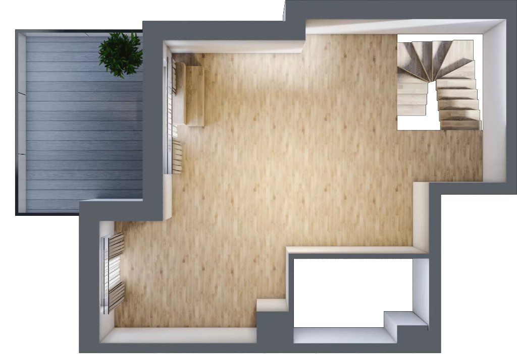 3 pokoje, mieszkanie 70,41 m², piętro 3, oferta nr B1.03.37, Południe Vita etap III, Gdańsk, Orunia Górna-Gdańsk Południe, ul. Kazimierza Wielkiego 