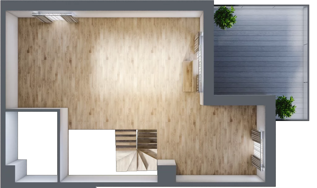 4 pokoje, mieszkanie 100,09 m², piętro 3, oferta nr B1.03.32, Południe Vita etap III, Gdańsk, Orunia Górna-Gdańsk Południe, ul. Kazimierza Wielkiego 