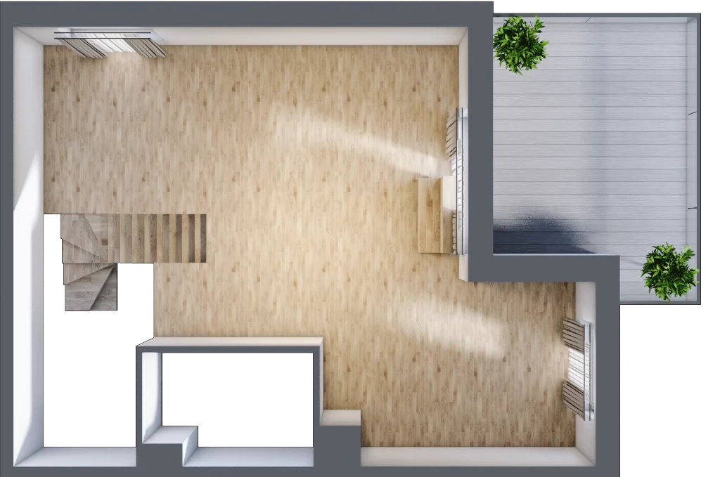 4 pokoje, mieszkanie 95,46 m², piętro 3, oferta nr E2.03.34, Południe Vita etap III, Gdańsk, Orunia Górna-Gdańsk Południe, ul. Kazimierza Wielkiego 
