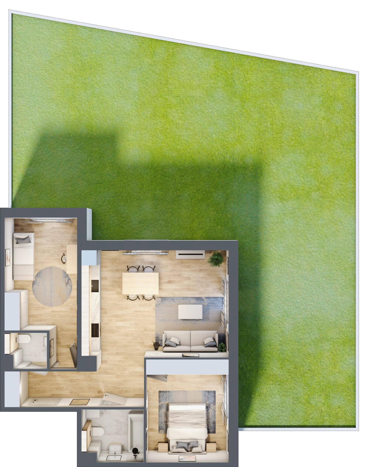 3 pokoje, mieszkanie 67,76 m², parter, oferta nr A.057, Żabiniec Vita, Kraków, Krowodrza, ul. Żabiniec 56
