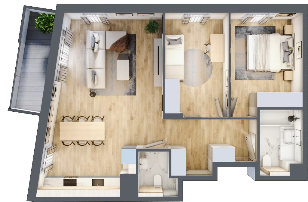 3 pokoje, mieszkanie 69,68 m², piętro 4, oferta nr 135/8, Aleje Praskie VIII, Warszawa, Praga Południe, Kamionek, ul. Podskarbińska