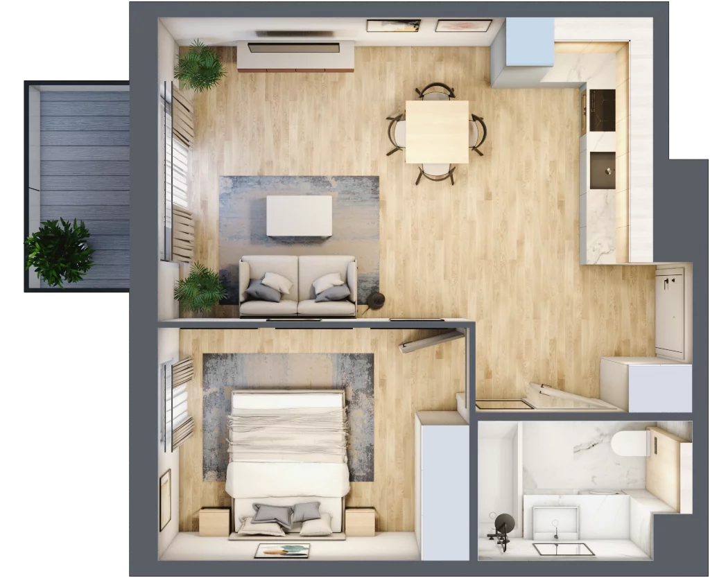 2 pokoje, mieszkanie 42,50 m², piętro 1, oferta nr 112/8, Aleje Praskie VIII, Warszawa, Praga Południe, Kamionek, ul. Podskarbińska