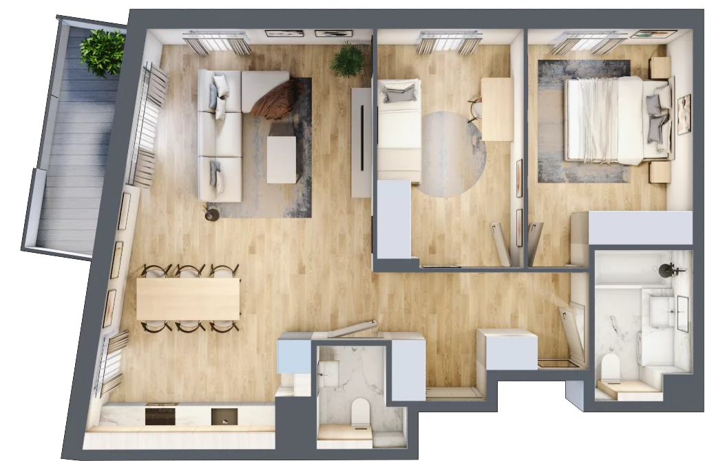 3 pokoje, mieszkanie 69,68 m², piętro 3, oferta nr 127/8, Aleje Praskie VIII, Warszawa, Praga Południe, Kamionek, ul. Podskarbińska