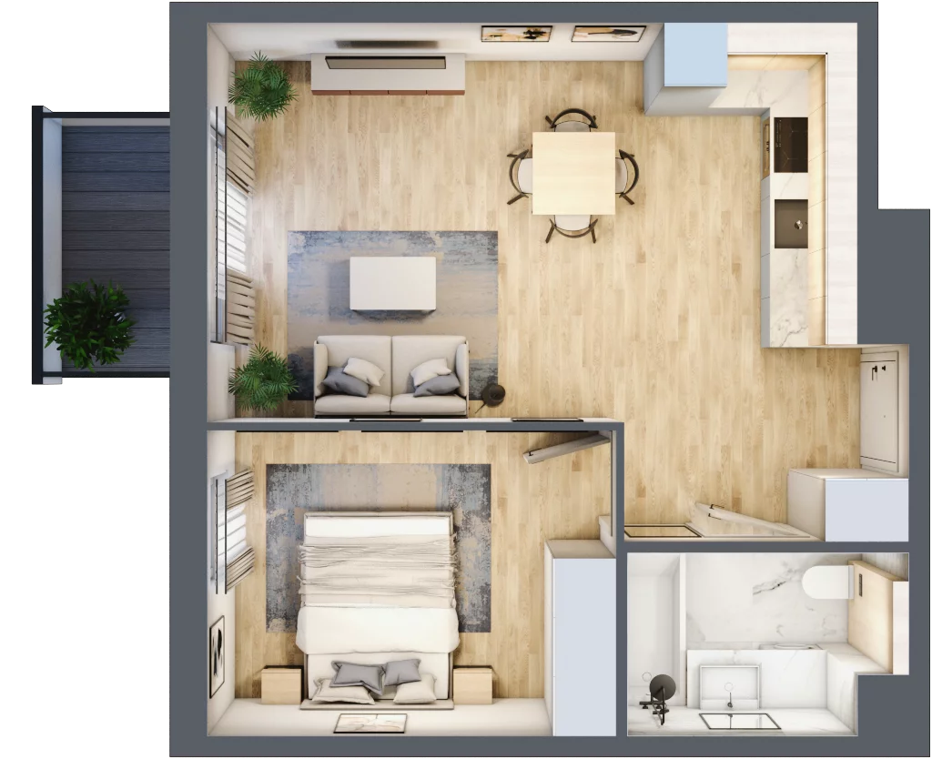 2 pokoje, mieszkanie 42,50 m², piętro 4, oferta nr 136/8, Aleje Praskie VIII, Warszawa, Praga Południe, Kamionek, ul. Podskarbińska