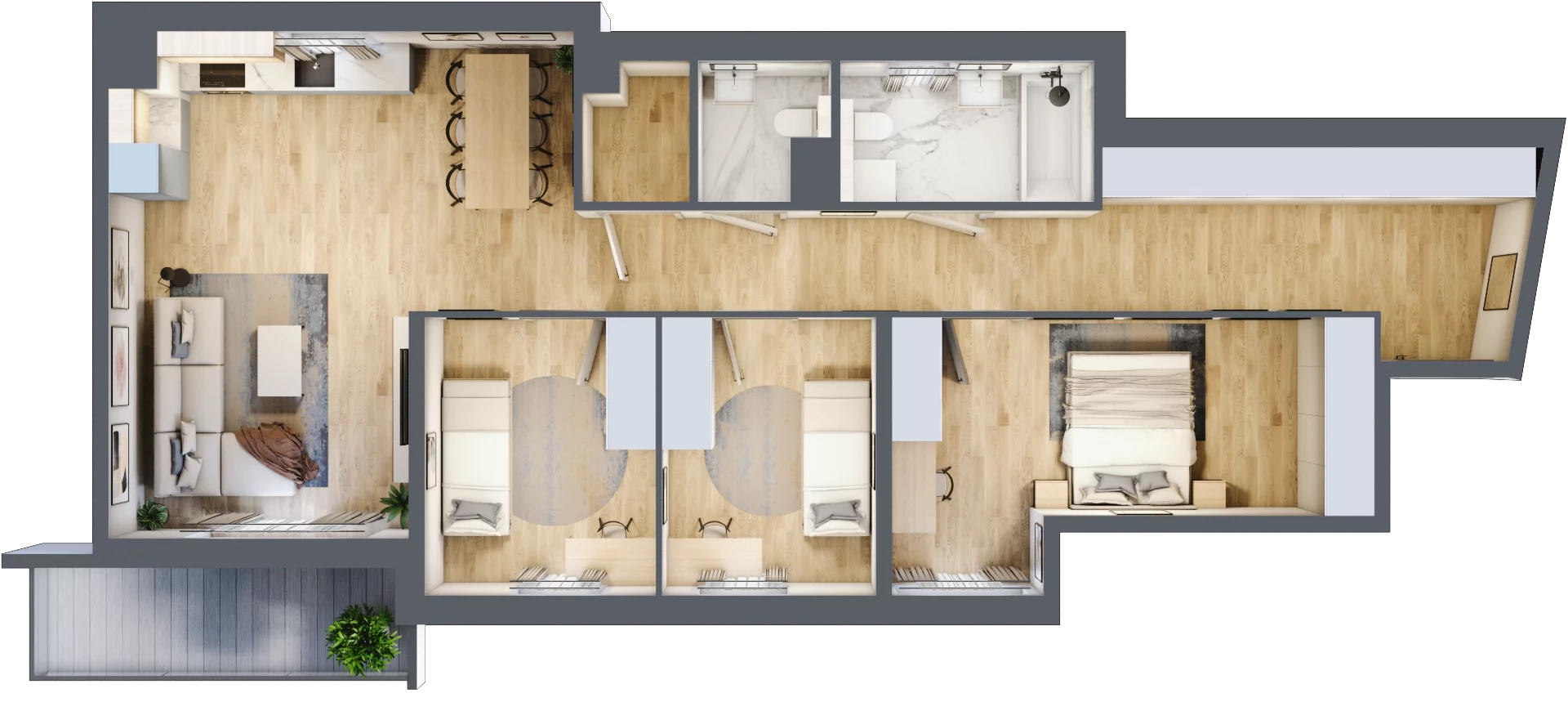4 pokoje, mieszkanie 91,46 m², piętro 2, oferta nr 075/8, Aleje Praskie VIII, Warszawa, Praga Południe, Kamionek, ul. Podskarbińska